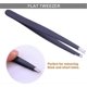thumbnail image 3 of 3-Piece Professional Stainless Steel Precision Eyebrow Tweezers Set, 3 of 5