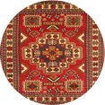 thumbnail image 1 of Ahgly Company Indoor Round Traditional Red Geometric Area Rugs, 4' Round, 1 of 6