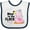 White and Navy, variant on Inktastic New to the Flock Cute Baby Flamingo Boys or Girls Baby Bib