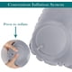 thumbnail image 3 of Almohada de viaje inflable, almohada de cuello para viajar, almohada de cuello inflable para viajar, almohada de avión, almohada inflable, almohada avi, 3 of 5