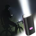 thumbnail image 1 of Faro de bicicleta con claxon - Luz LED USB recargable de 250 lúmenes, alarma de 120dB, 3 modos de iluminación, impermeable IPX5 para ciclismo nocturno, 1 of 3