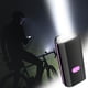 thumbnail image 1 of Faro de bicicleta con claxon - Luz LED USB recargable de 250 lúmenes, alarma de 120dB, 3 modos de iluminación, impermeable IPX5 para ciclismo nocturno, 1 of 3
