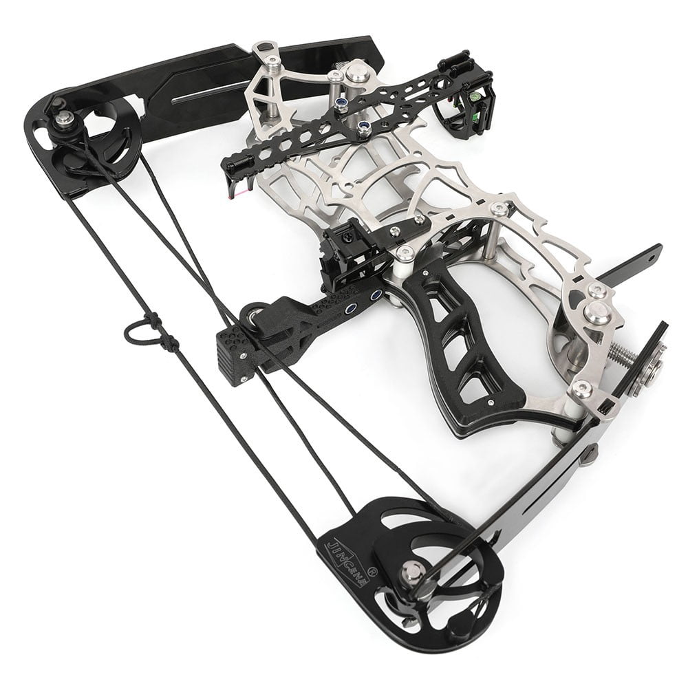 SURWOLF Metal Short Axis 15-32lbs 13" Mini Compound Arrow Set Bow Hunting Shoot RH/LH