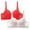 Red, variant on SBYOJLPB Plus Size Everyday Bras 2PC Women Leopard-Print Front Buckles Underwear No Steel Close Bra Beige 40D