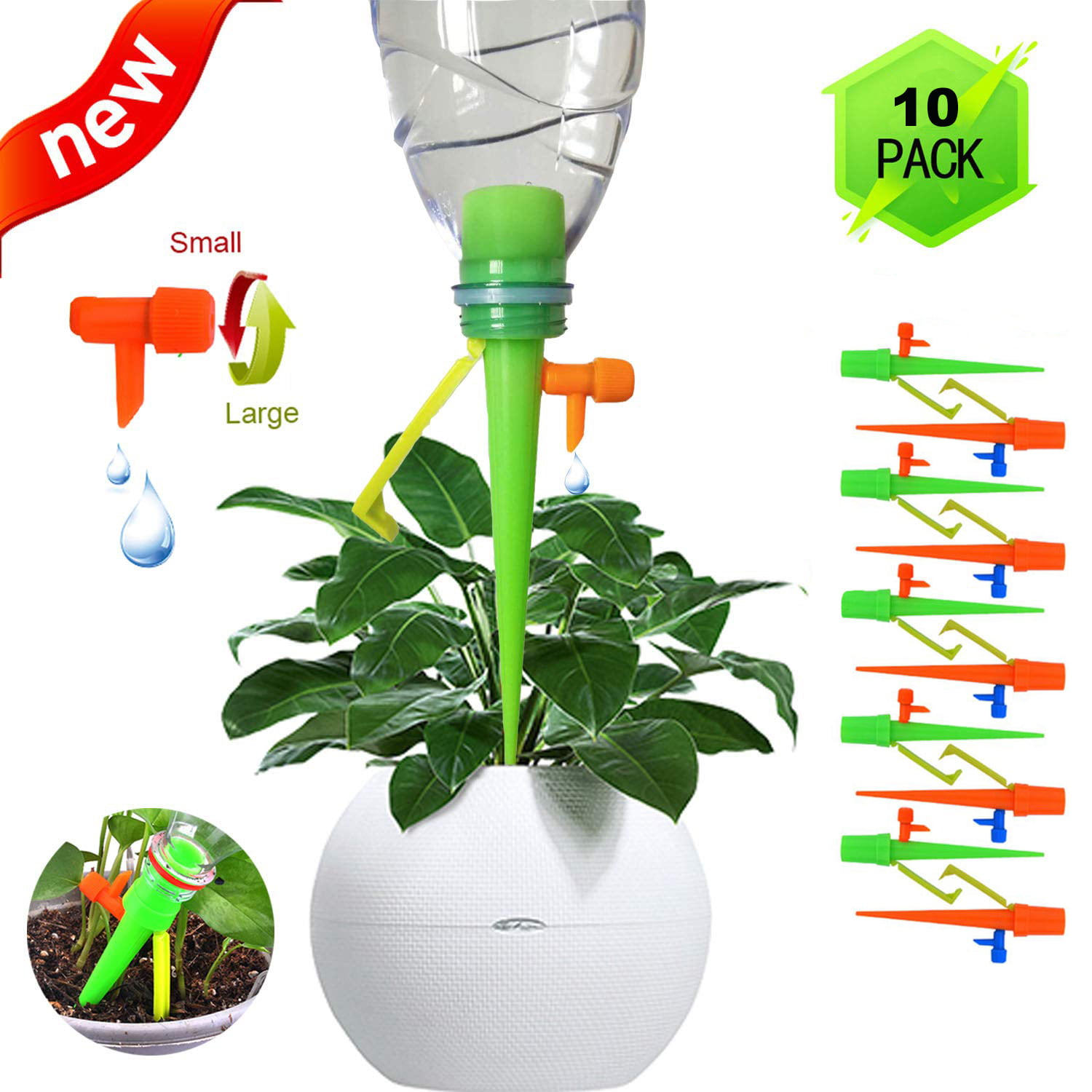 Automatic Watering System Plant Waterer Drip Irrigation Self Watering Spike 