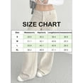 thumbnail image 4 of Deago Corduroy Pants for Women Casual Mid Waist Wide Leg Pants Loose Comfy Trousers with Pockets (Khaki, S), 4 of 9