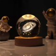 thumbnail image 3 of Valentines Day Gift Galaxy Crystal Ball Lamp 3D Planet Moon Lamp,E, 3 of 5