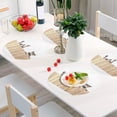 thumbnail image 4 of GZHJMY Round Braided Placemats Set of 4 Funny Raccoon Round PVC Woven Place Mats Indoor Washable for Kitchen Dining Tables 15 inch Heat Resistant Round Table Mats Placemats, 4 of 7