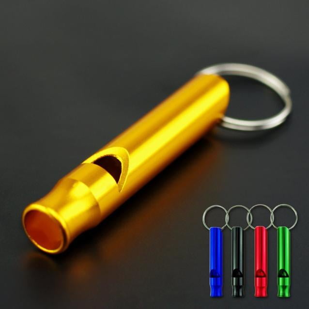 12-pcs Mixed Aluminum Emergency Survival Whistle for Camping Hiking Outdoor Tool 
