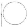 thumbnail image 1 of 14k White Gold Endless Tube Hoop Earrings Round, 1 of 7
