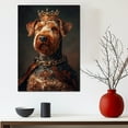 thumbnail image 5 of Dog Canvas Print Funny Airedale Terrier Dog Painting Poster Vintage Wall Art Starry Night Artwork Picture for Bedroom Decor, 5 of 6