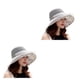 thumbnail image 3 of Sombrero de sol Qarigey para mujer con hebilla Gorra de pescador ala ancha malla Protector solar Rojo, 3 of 6