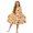 Autumn Leaf, variant on Black Cat Hippie Flower Print Girls Ruffle Sleeve Dress A Line Twirly Dress for Kids Midi Soft Fall Dresses Patchwork Playwear Sundress, 9-10 Y