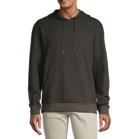 Van Heusen Men's Long Sleeve Hoodie Large Dark Green