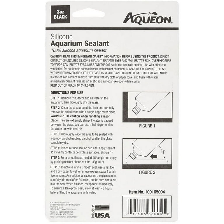 Aqueon Silicone Aquarium Sealant Clear Black for sale at