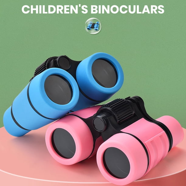 LJNYFDC Jouets Éducatifs pour Enfants Jouet pour Enfants de 4 à 8 Ans Antidérapant Poignée Colorée Grossissement 4X30 Jumelles pour Observer les Oiseaux en Plein Air Amusant et Éducatif