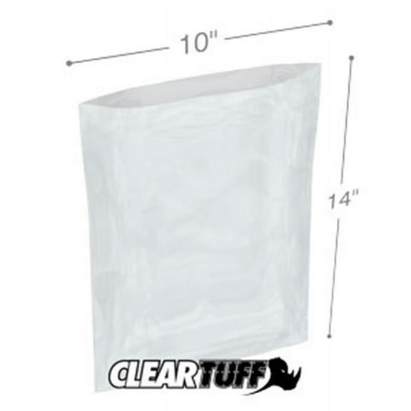 International Plastics PB41014 10 x 14 in. Clear Poly Bags, 0.004 Gauge - Case of 1000