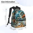 thumbnail image 2 of Balery Red Blue Dragon Battle Epic Mochila para Mujeres y Hombres, Mochila Ligera Casual para Viajes, Mochila Clásica Básica para la Universidad, 2 of 6