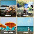 thumbnail image 7 of LAZZO Outdoor Double Camping Chair with Umbrella, Portable Folding Beach Chair with Cup Holder, Built-in Cooler and Carry Bag, Gray, 7 of 7