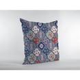 thumbnail image 5 of Amrita Sen Designs Amrita Sen Flower Castle Patchwork Faux Suede Throw Pillow 16"x16", 5 of 9