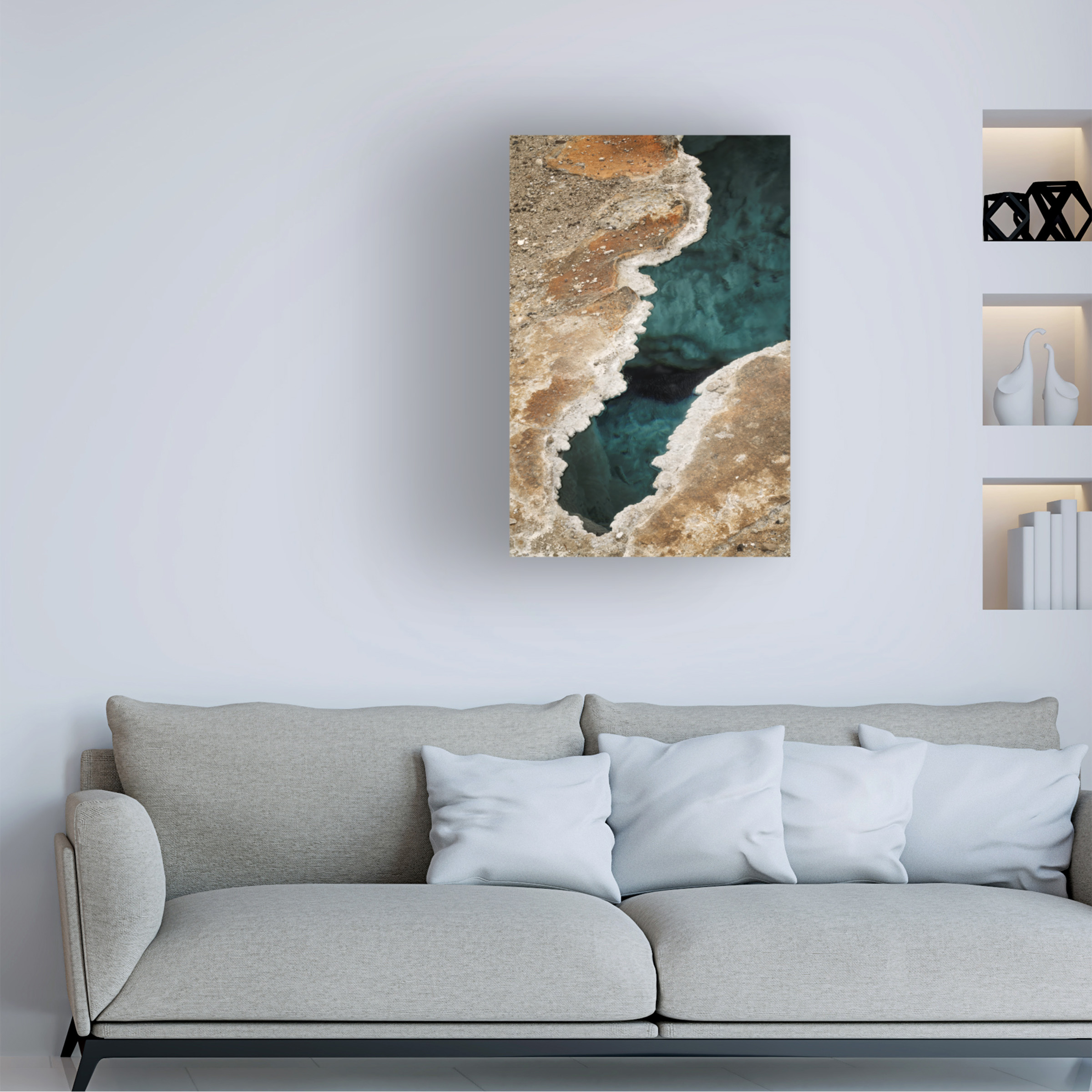 Canvas Wall Art - Dennis Frates 'Blue Star Spring' Wall Art for Living Room, Bedroom, or Office Décor by Trademark Fine Art - 16 x 24 Inches