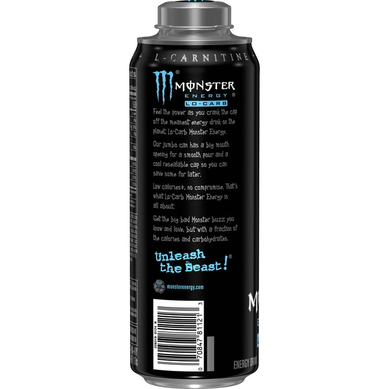 Energy Drink, Lo-Carb Flavor, 24 oz Can