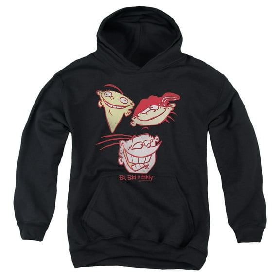 Ed Edd Eddy - Three Heads - Youth Hooded Sweatshirt - Large