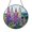 Acrylic 3.5 Inch, variant on Lupine Blossom Window Hanging – Stained Glass Style Botanical Art