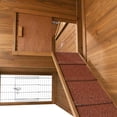 thumbnail image 6 of TRIXIE Cabin Weatherproof Outdoor 2-Story XL Wooden Small Animal Hutch, Run, Pull-Out Tray, Brown, 6 of 7