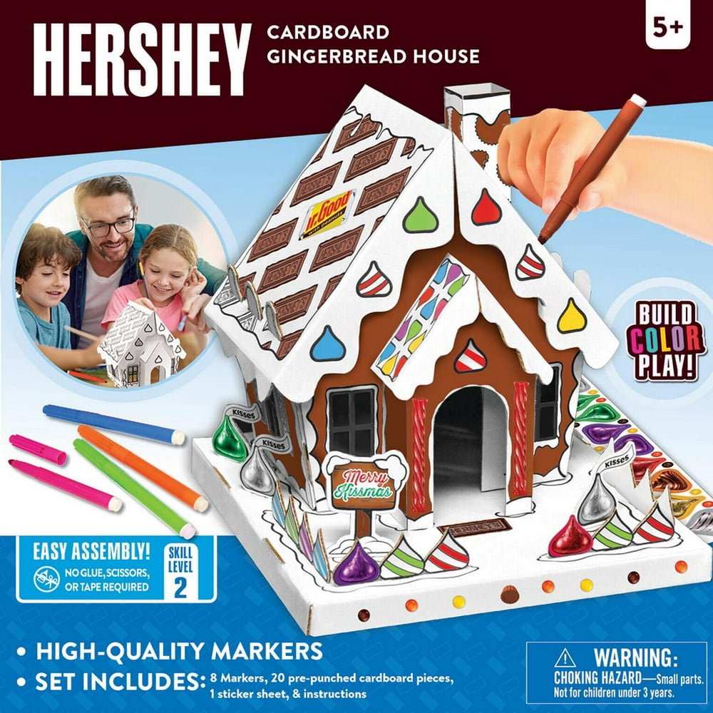 MasterPieces Hershey Gingerbread House Buildable Cardboard Creations