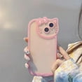 thumbnail image 4 of Cute Cat Transparent Phone Case for 15 14 13 12 11 Pro Max XS XR Cartoon Soft Shockproof Cover (Blue, 14plus), 4 of 7