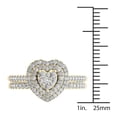 thumbnail image 2 of Qarigey Anillos de promesa de corazón de amor para mujer, anillo conmemorativo, anillo de diamantes de imitación a la moda, accesorios de joyería de Ropa, zapatos y accesorios Miscelánea Numero 5, 2 of 6