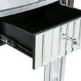 thumbnail image 4 of Glam Mirror Console Table Half Moon Sofa Table Entryway Table with 1-Drawer for Living Room Furniture, 4 of 9