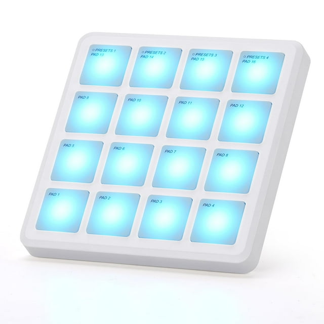 Almohadillas de controlador MIDI inalámbricas M-Wave, Bluetooth USB de 4.1 pulgadas