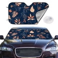 thumbnail image 2 of Balery Autumn Leaves With Blue Print Car Windshield Sun Shade,Windshield Sunshade for Car Pickup Truck SUV Accessories-Medium, 2 of 7