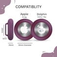 thumbnail image 6 of tag8 Air-tag Compatible Collar Holder, Pet Silicone Protective Case for Air-tag, Waterproof Case Cover for Apple Air-tag Cat Dog Pet Collar- Wine-Pack 2, 6 of 9