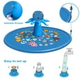 thumbnail image 7 of Growsly Inflatable Splash Pad Large 67" Kids Sprinkler Pool Octopus Outside Toys for Toddler Baby 1-6 Years Old, Blue, 7 of 7