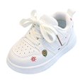 thumbnail image 2 of Kids Running Shoes, Kids Shoes, Girls Tennis Shoes, Kids Sneakers, Toddler Walking Shoes Boys Girls Slip-On Barefoot Shoes Kids Breathable Sneakers Non-Slip Lightweight Tennis Shoe, White US-3C/EU-19, 2 of 5