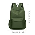 thumbnail image 3 of Solid Color Schoolbag Large Capacity Backpack for Students Daily Use, 3 of 7