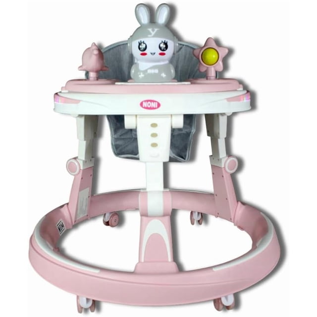 Andadera Con Luz Led Y Sonido Noni Is-102a Rosa