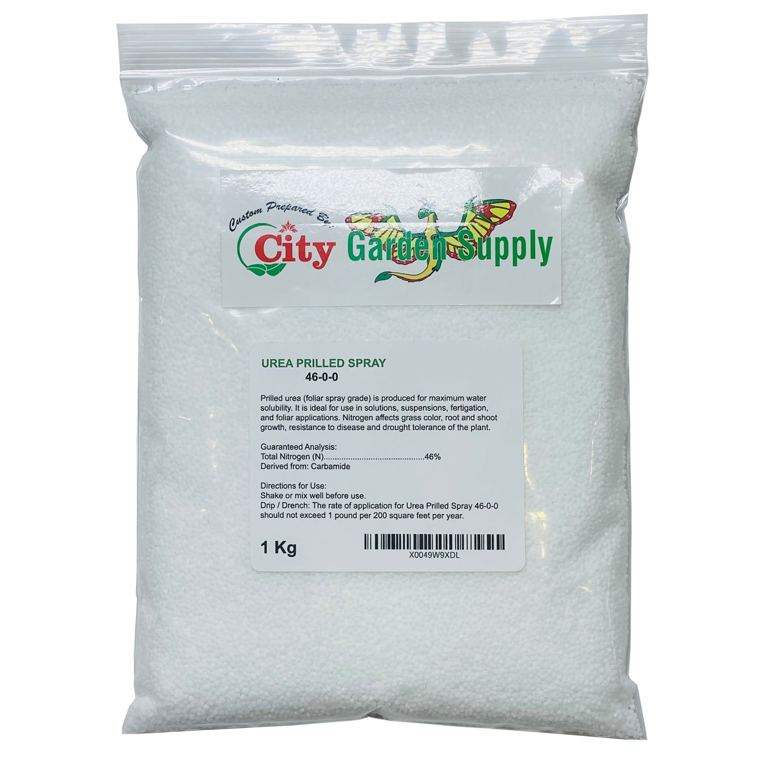 Prilled Urea 46-0-0 Foliar Spray Grade, Maximum Water Solubility
