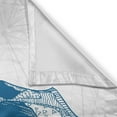 thumbnail image 3 of Ambesonne Skull Kitchen Curtains, Skull Science Elements, 55"x39", Blue White, 3 of 3