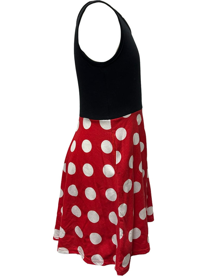 Disney Junior Minnie Mouse Polka Dots Tank Dress Adult Cosplay