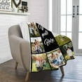 thumbnail image 5 of Custom Xmas Photo Blankets Personalized Picture Couples Customized I Love You Family Hallmark Movie Watching Blanket for Wife Husband Girlfriend Boyfriend - 2 Photos Merry Christmas, 5 of 6