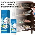 thumbnail image 3 of RAGUPEL 2026 New Shoe Deodorizer Spray, 3.4 Fl Oz Foot Odor Eliminator for Sneakers & Boots, Antibacterial Formula with Fresh Mint Scent, Safe for All Fabrics, Blue, 3 of 8