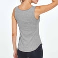 thumbnail image 5 of BRGZLK Women's Tank Tops Square Collar Summer Lightweight Breathable Solid Color Fashion Sleeveless T-Shirts Lightweight Thin Running Training Athletic Fitness Yoga Tees, 5 of 7