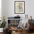 thumbnail image 4 of Art.com Map of the San Francisco Bay Area (C. 1900), Maps Art Print by Encyclopaedia Britannica, Brown Frame Wall Art, 32" x 40", 4 of 5