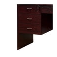 thumbnail image 4 of Sial Laptop Desk, 4 Drawers, 40 Inch, Mahogany Brown Composite Board, 4 of 5