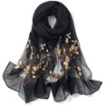 thumbnail image 2 of Women Silk & Wool Long and Large Scarf Shawl Wrap For Evening Dress, 2 of 3