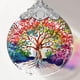 thumbnail image 1 of Adorno colgante con forma de árbol de la vida con forma de árbol de la vida, vitral, 7 x 9 cm, 1 of 6